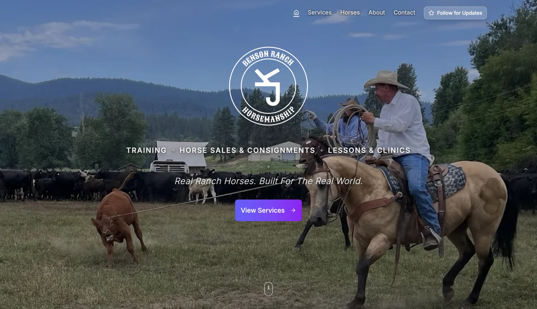 Benson Ranch homepage